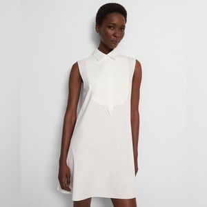 THEORY Sleeveless Tunic Dress in Good Cotton P